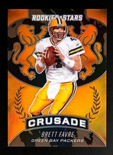 2020 ROOKIE & STARS CRUSADE ORANGE PRIZM #CR-13 BRETT FAVRE JERSEY #D 04/25!