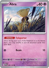 Abra Pokemon SV06: Twilight Masquerade 080/167 NM