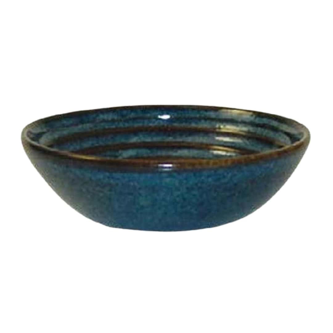 Low Blue Porcelain Bowl Bit on The Side 11.3x3.5 cm Churchill