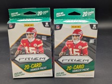 2x 2025 Panini Prizm Football Hanger Box Green Wave Parallels - Brand New Sealed