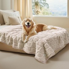 Waterproof Dog Blanket for Medium Large Dogs Washable Bed Couch Protector Sof...