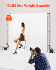 Backdrop Stand Background Stand Kit 7 x 10 ft for Party Photo Studio