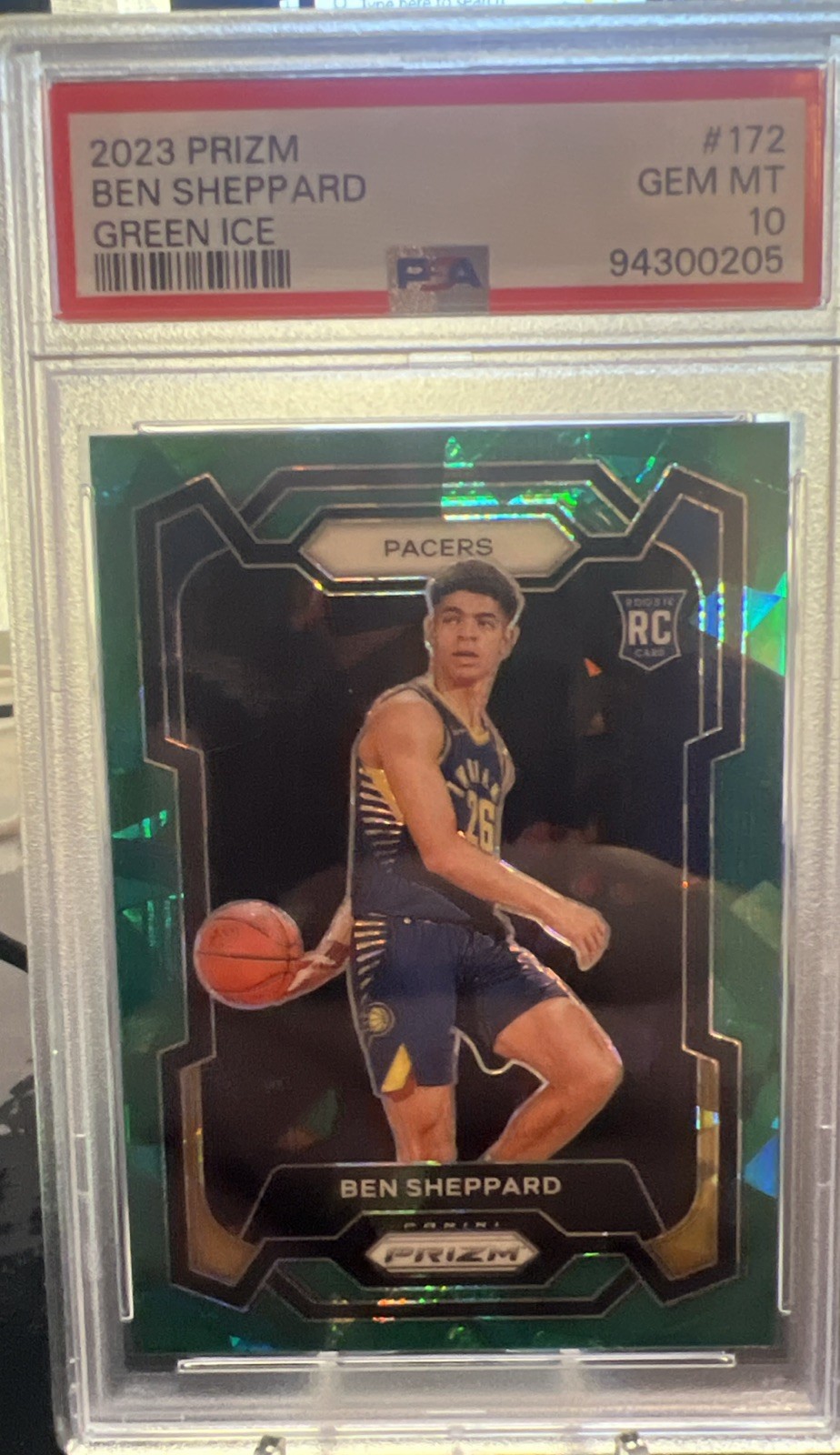 PSA 10 2023 Prizm Ben Sheppard Green Ice  Pop 2