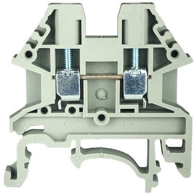 Dinkle Gray DK2.5N-S13109 DIN Rail Terminal Block Screw Type UL 600V 20A 12-22AW