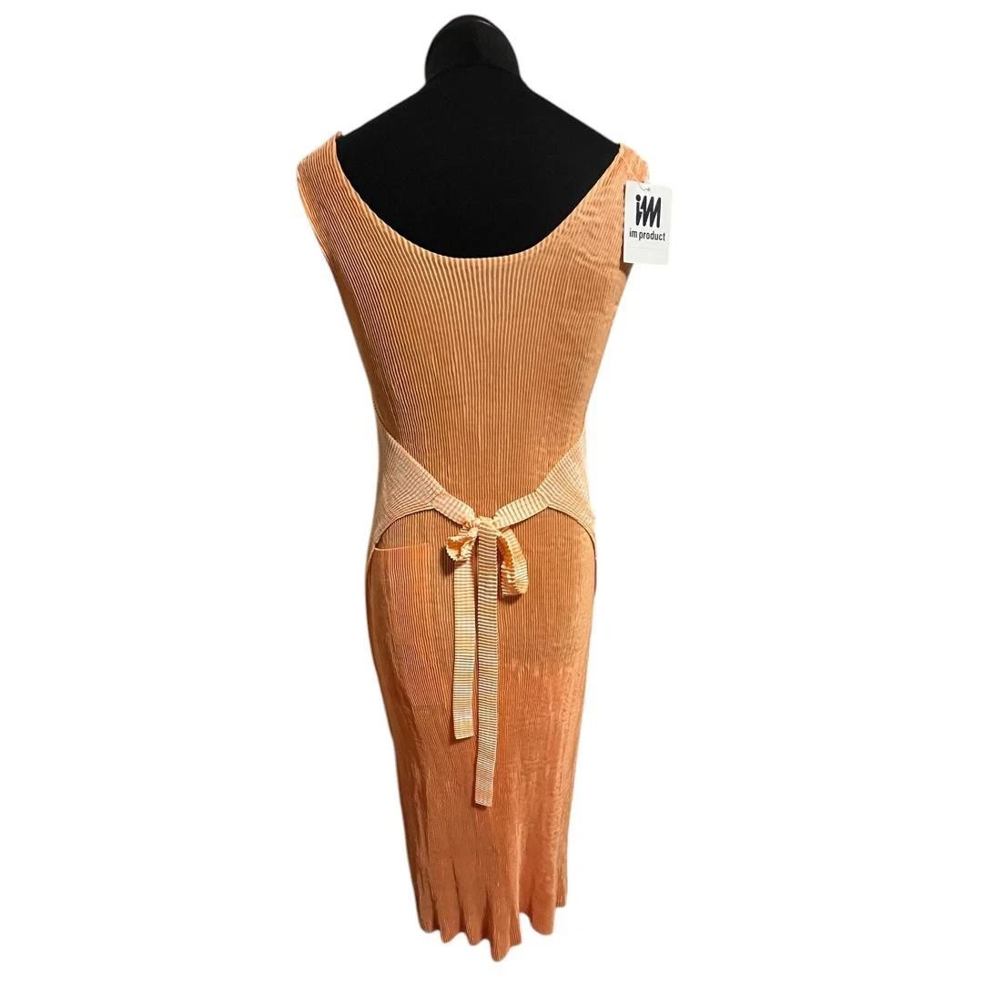 im product ISSEY MIYAKE Pleated Sleeveless Dress Apron Dress
