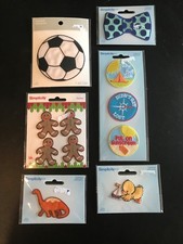 High quality Sew / Iron on Patches Fashon Embroidered dinosaur soccer boat lot
