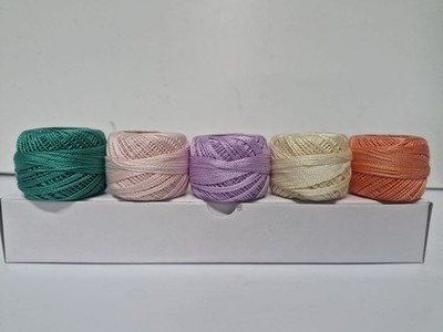 Wonderfil Eleganza #8 Perle Baumwolle Stickgarn Sampler Kollektion je 5g