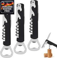 Profi Korkenzieher 3In1 WeinöFfner FlaschenöFfner FüR Barkeeper Und Sommelier