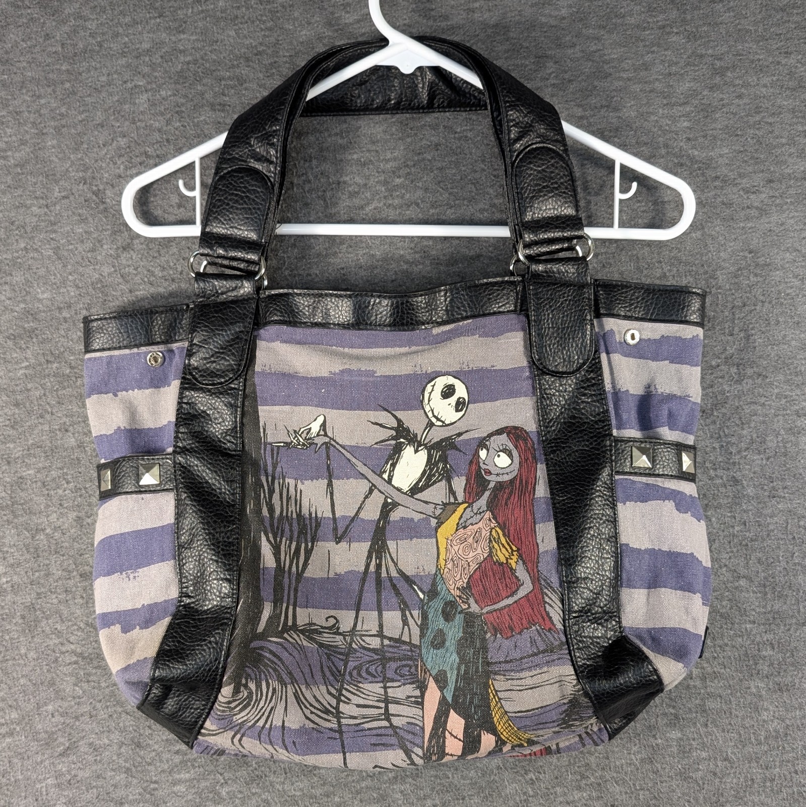 Loungefly Nightmare Before Christmas Jack & Sally Tote Bag Disney Tim Burton
