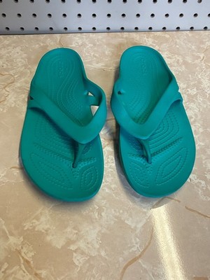 Crocs Kadee II Flip Flop Sandals Turquoise Women's Size 8
