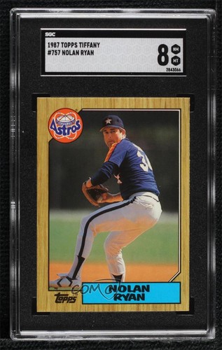 1987 Topps Tiffany Nolan Ryan #757 SGC 8 HOF 0vu6