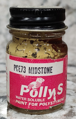 FLOQUIL POLLY S SCALE MODEL HOBBY COLORS PAINT - 5/8oz 5/8 OUNCE- PCE73 MIDSTONE