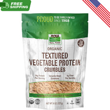 NOW Foods Organic Textured Soy Protein 8oz Ve...