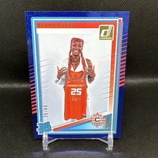 2025 Panini Donruss WNBA SANIYA RIVERS Rated Rookie Blue Shimmer 39/49 92 RC Sun