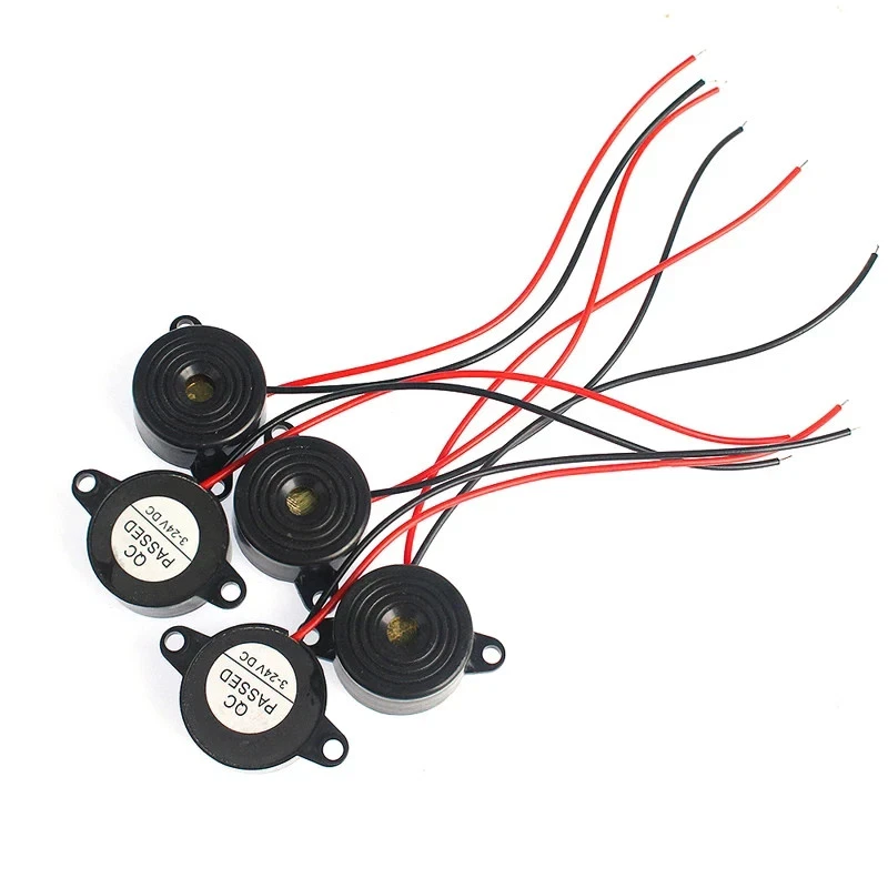 1–5x 11mm High Decibel Piezo Buzzer 87dB 3–24V Continuous Tone Alarm Buzzers UK - Image 3 of 4