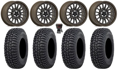 Valor V14 15'' Wheels Root Beer 32'' Tricera Tires Can-Am Commander Maverick