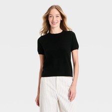 Women 100 Cashmere Sweater T-Shirt - A New Day