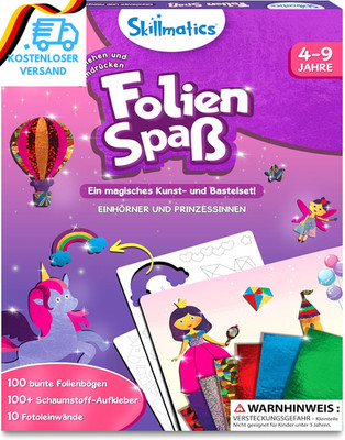 Skillmatics Kunst & Bastelaktivität- Folienspaß Einhörner Und Prinzessinnen, Sch
