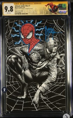 Ultimate Spider-Man #7 CGC SS 9.8 Signed & Sketch By Mico Suayan W/ Custom Label