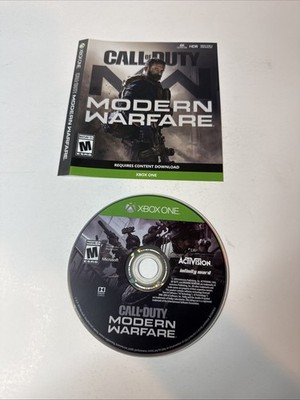 Call of Duty: Modern Warfare (Microsoft Xbox One) Disc & Artwork Only TESTED