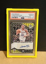 2024 Mosaic Cason Wallace #AM-WAL Spectris Gold FOTL Auto 03/10 PSA 10 POP 1