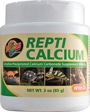Zoo Med Repti Calcium Carbonate Supplement D3 Ultra Fine 3 ounces - 4 Pack