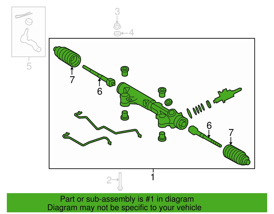 2014-2021 Toyota Tundra new OEM Genuine Toyota Gear Assembly 44250-0C131 Foto 2 de 4