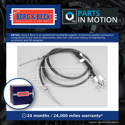 Handbrake Cable fits MAZDA 121 Mk3 1.8D Rear 96 to 00 Hand Brake Parking B&B New