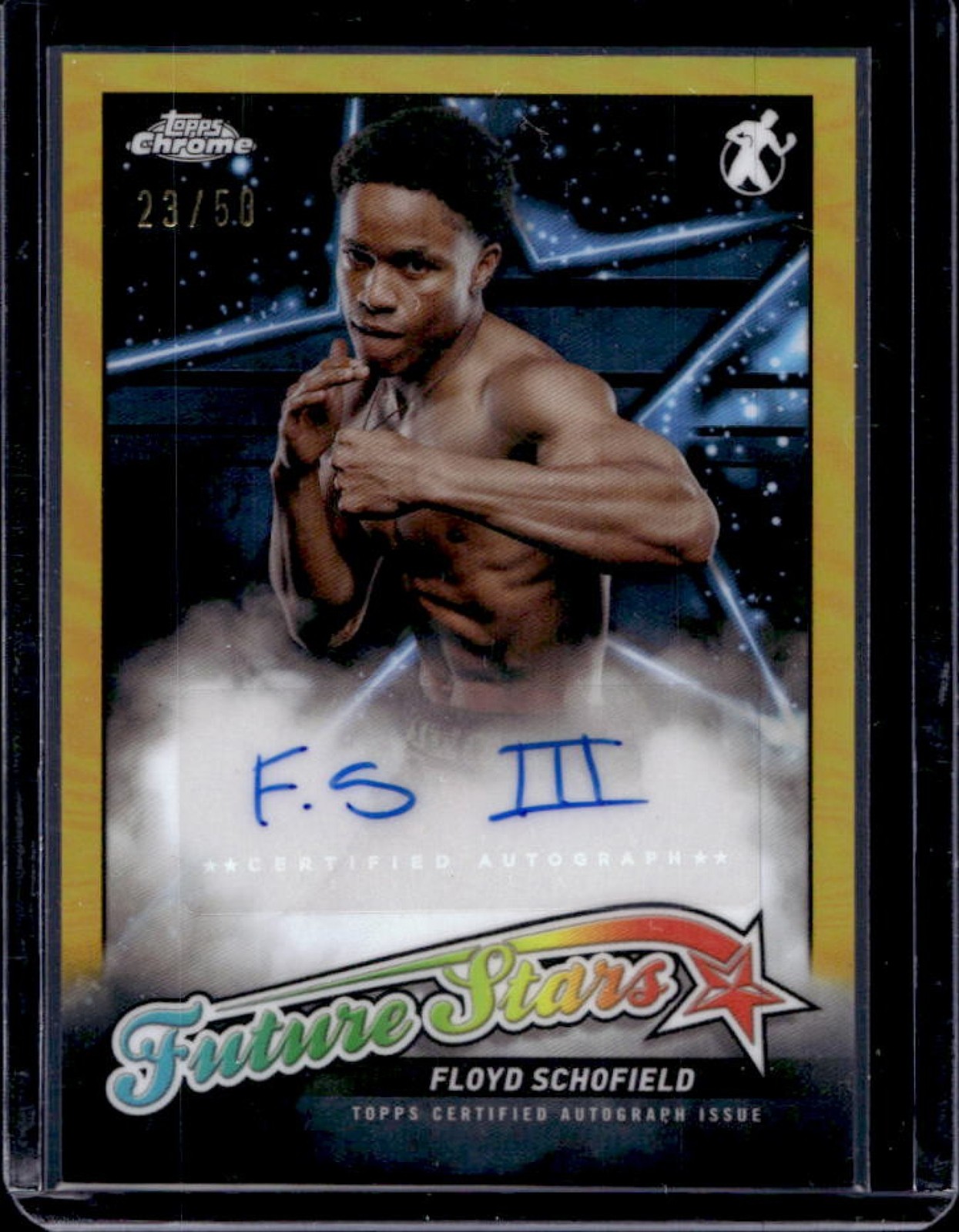 2024 Topps Chrome Floyd Schofield Future Stars Auto Gold Refractor #23/50