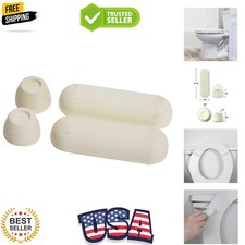 10062 Universal Toilet Seat Bumper, For Use With Toilet Seats, Rubber, White