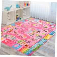 Kids Rug for Playroom, Educational Classroom Rug for Kids Room, Washable