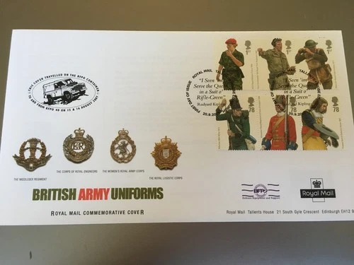 GB STAMPS RARE FIRST DAY COVER 2007 BRITISH ARMY ROYAL MAIL SPECIAL ISSUE