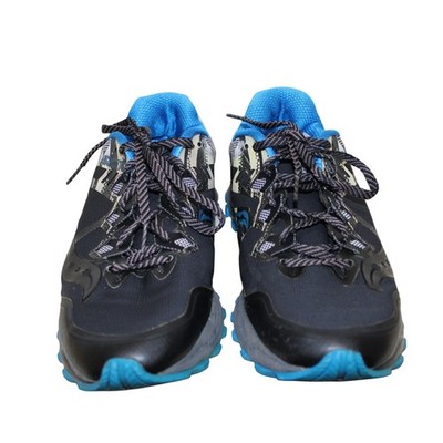 Saucony Peregrine 8 ICE+ Running Shoes Mens 11.5 Black Blue Excellent S20450-1