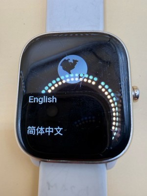 Amazfit GTS 4 Mini Smartwatch Model A2176 - White/Rose Gold- READ DESC