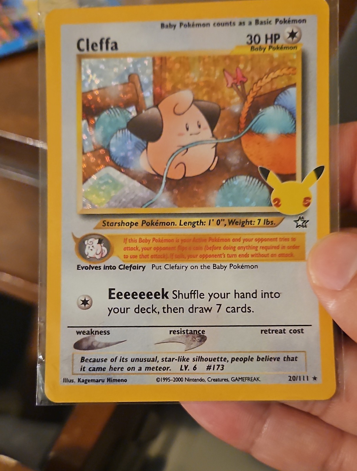 Cleffa 20/111 Celebrations: Classic Collection Holo