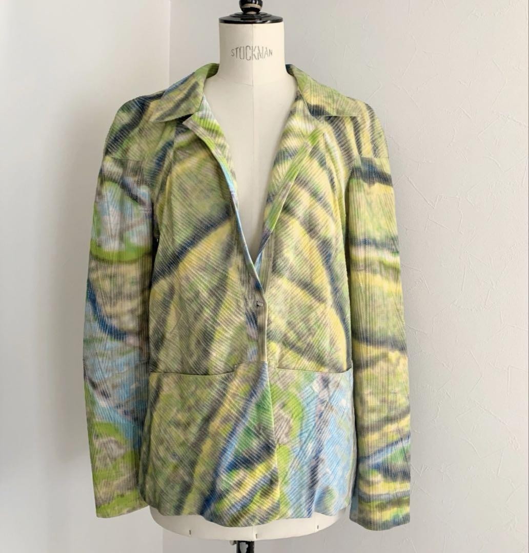 Fendi All-Over Logo Pattern Tailored Jacket 40 Used Multi Cotton