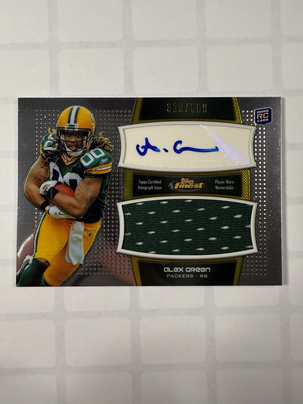 Alex Green Finest Autograph Jumbo Relic #AJRAG Base