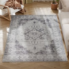 HOMCOM Flannel Non-Slip Washable Rug for Living Room, 170 x 120 cm Refurbished