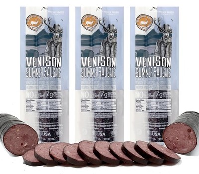 Pearson Ranch Venison Summer Sausage - Deer Sausage   Exotic Meat, Gluten-Fre...