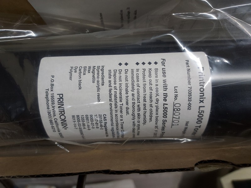 Printronix L5000 toner part number 703532-002
