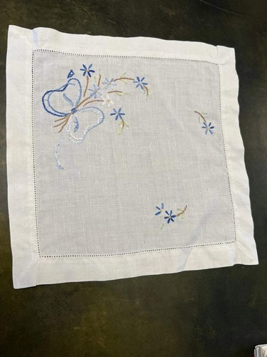 Vintage Square Embroidery Doily