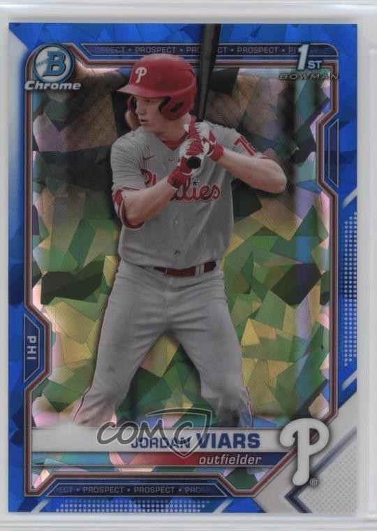 2021 Bowman Chrome Draft Sapphire Edition Jordan Viars #BDC-132 0c4