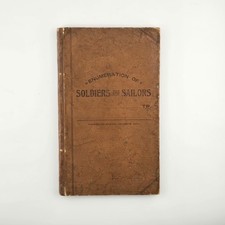 1895 Ohio Veteran Enumeration Ledger Handwritten Government Record