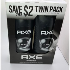 Axe Black Body Wash Twin Pack 32oz Total Frozen Pear Cedarwood Scent Mens 2pk