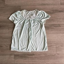 vintage silky/lace button up babydoll night shirt