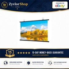 HD Projector Screen 16:9 Anti-Light Wall Mounted Front Projection