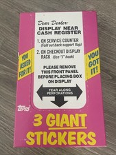 Garbage Pail Kids Giant Stickers Topps Series 1 Box 36 Opened Packs