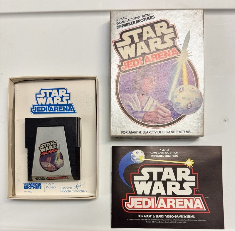 Star Wars Jedi Arena  Atari 2600 Parker Brothers Box Manual