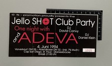 ADEVA 1994 Party Concert Ticket Daniel Klein David Convy Hamburg