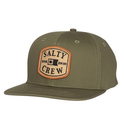 SALTY CREW CAPITALS SNAPBACK CAP OLIVE